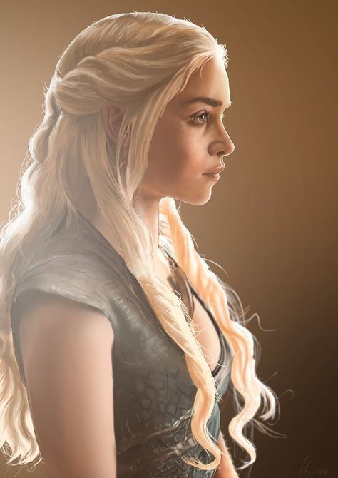 The Mother of Dragons by https://www.deviantart.com/christopherowenart on @DeviantArt Targaryen Hair, The Mother Of Dragons, Game Of Thrones Cosplay, Fantasy Hair, Penteado Cabelo Curto, Mother Of Dragons, Emilia Clarke, Hair Game, Grunge Hair