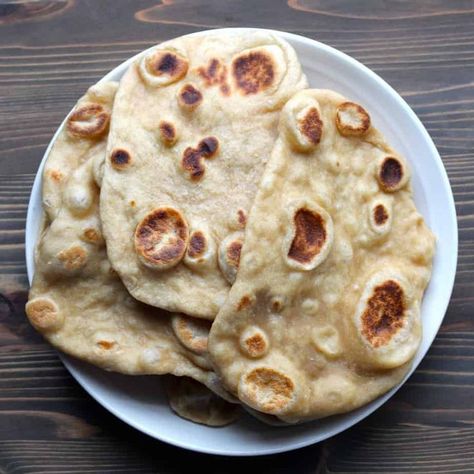 Whole Wheat Naan, Wheat Pizza Dough Recipe, Wheat Pizza Dough, Recipes With Naan Bread, Whole Wheat Pizza, Wheat Recipes, Naan Recipe, Food Critic, Naan Bread