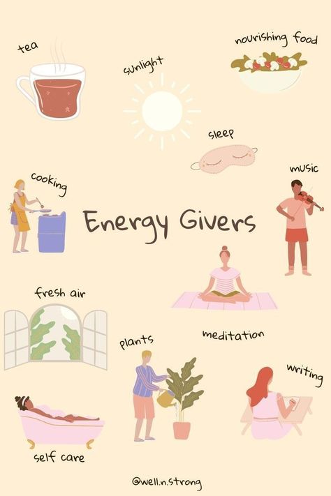 Energy Givers, Self Care Bullet Journal, Vie Motivation, Get My Life Together, Positive Self Affirmations, Mental And Emotional Health, Self Care Activities, Healthy Mind, Yoga Flow