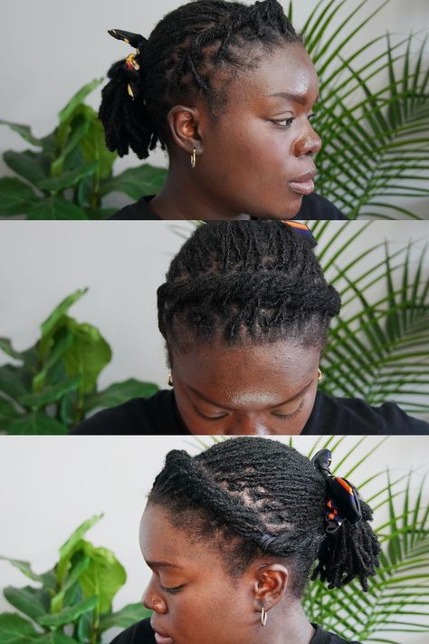 Uneven Locs, Style For Short Locs, Locs Styling, Medium Locs, Loc Updo, Natural Hair Routine, Short Locs, Micro Locs, Starter Locs