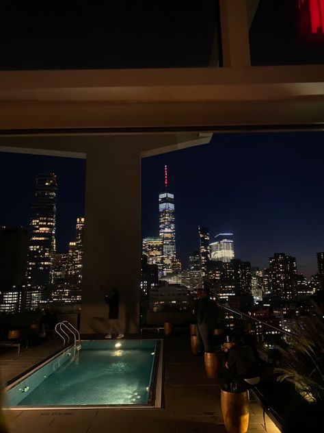 Nyc Penthouse Aesthetic, Nyc Penthouse Luxury, Penthouse Night, New York Penthouse Aesthetic, Nyc Apartment Aesthetic, Penthouse Rooftop, Penthouse Aesthetic, Apartment Rooftop, New York Rooftop