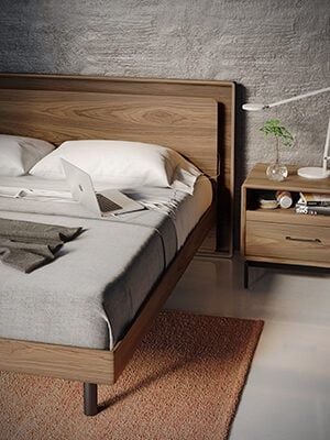 BDI | Designed for Modern Living | Modern Home & Office Furniture Wooden Headboard Design, Wooden Bedroom Furniture, Bed Headboard Design, Wood Bed Design, Minimalist Bed, Wooden Bed Design, Wooden Bedroom, Bed Design Modern, Bed Headboard