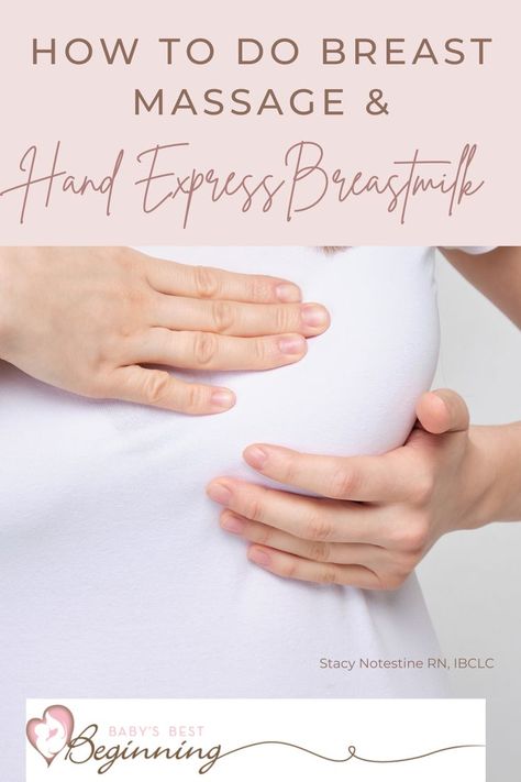 Do you want to know how to do breast massage and hand express milk? Stacy Notestine, founder of Baby’s Best Beginning will walk you through step by step so that you can learn how to maximize your milk supply and take care of engorgement, clogged ducts and mastitis. Watch the video now! #breastmassage #massage #breasthealth #selfcare #breast #engorgement #cloggedducts #mastitis #increasemilksupply #moremilk Hand Expression, Breast Massage, Clogged Duct, Increase Milk Supply, Breastmilk Supply, Pumping Moms, Breast Health, Breastfeeding And Pumping, Milk Supply