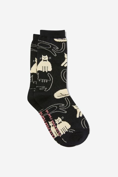 Keep those feet warm with these fun novelty socks!Choose from multiple designs, you'll never have to wear odd socks again.  Features:     - WOMENS' NOVELTY SOCKS  -  COTTON  -  75% Cotton  -  20% Polyester  -  5% Elastane Composition: 75% Cotton, 20% Polyester, 5% Elastane Fun Socks Aesthetic, Funny Socks Aesthetic, Nugget Christmas, Cute Socks Aesthetic, Weird Socks, Stocking Stuffers Unique, Nice Socks, Typo Shop, Shark Socks