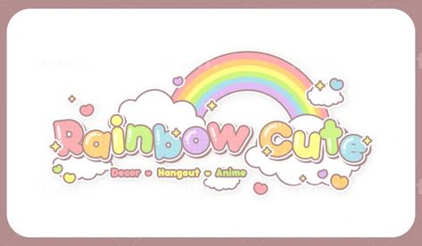 I will design cute special anime vtuber twitch logo for stream gaming Kawaii Logo Design Ideas, Vtuber Name Ideas, Rainbow Logo Design, Vtuber Logo, Olivia Davis, Kawaii Logo, Twitch Logo, Cute Typography, Aesthetic Business