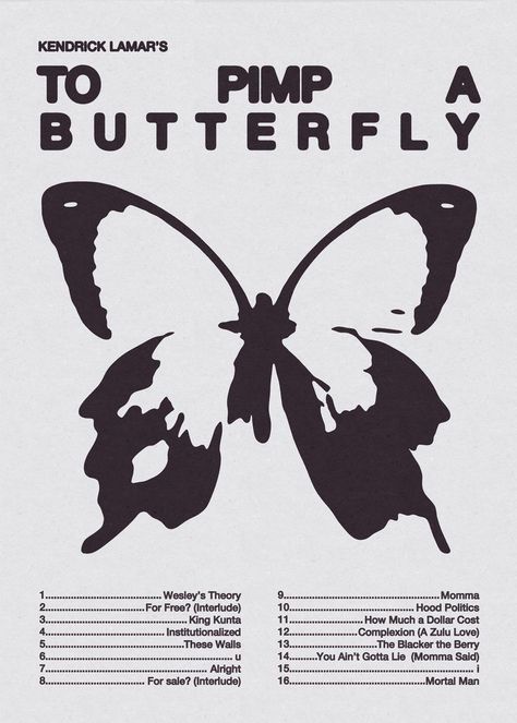 Concert Design, To Pimp A Butterfly, Me Poster, Bedroom Wall Collage, Butterfly Poster, Vintage Poster Design, Music Poster Design, Dorm Posters, Poster Room