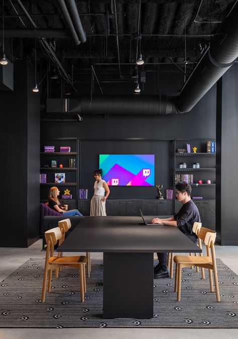 Creative Offices Workspaces, Production Office Design, Programming Office Design, Agency Design Office, Creative Team Office Work Spaces, Small Team Office Design, Agency Office Inspiration, Small Office Conference Room Ideas, Creative Studio Space Offices