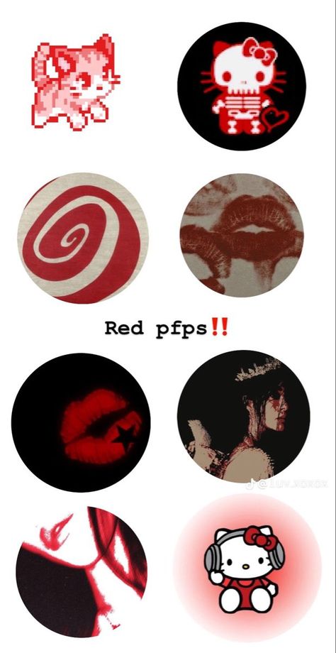 The fourth installment of our popular PFP series, featuring red-themed #Red_Pfps #Ig_Icons_Highlights_Aesthetic #Tapeta_Z_Hello_Kitty #Desain_Buklet Highlight Instagram Icons Aesthetic Red, Red Ig Highlight Covers, Hello Kitty Highlight Instagram, Aesthetic Tapeta, Red Instagram Highlight Covers, Red Pfps, Ig Icons Highlights Aesthetic, Pastel Highlights, Ig Highlight