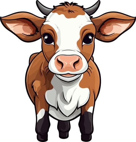 Cow Illustration Design, Cute Cow Clipart, Milk Package, Cow Illustration, Milk Packaging, Cow Clipart, Animal Doodles, Cute Cow, Tree Saw