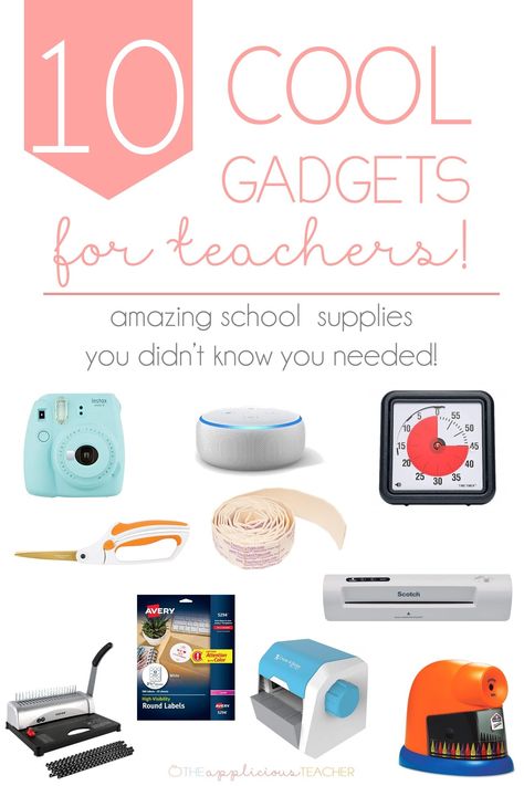 Looking for school supplies ideas that will help you in your classroom? These ten items are musts in my book, but they aren't your typical classroom lists! Classroom Gadgets, Teacher Gadgets, School Supplies Ideas, Teacher Essentials, Cool Teacher, Prek Teacher, Teacher Accessories, School Supplies For Teachers, Teacher Must Haves