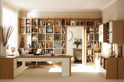 Office Shelves Modular Home Office Furniture, Modern Home Office Furniture, Modular Office Furniture, Study Furniture, Book Cafe, Office Furniture Design, Work Room, Modern Home Office, Fitted Furniture