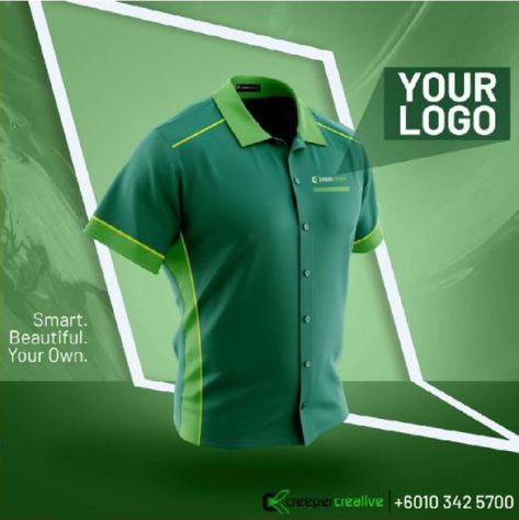 Wearpack Design, Logo Smart, Corporate Shirts, Healthcare Uniforms, Company Uniform, Uniform Shirts, Idea Design, Chef's Jackets, Custom Made