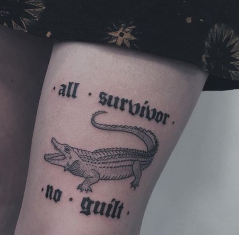 Crocodile Tears Tattoo, Survivor Tattoo, Crocodile Tears, Body Modification, Body Modifications, Dragon Tattoo, Deathly Hallows Tattoo, Infinity Tattoo, Triangle Tattoo