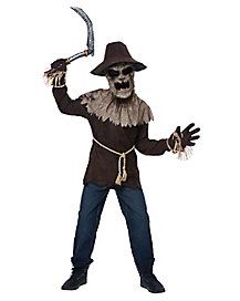 Kids Wicked Scarecrow Costume Scary Scarecrow Costume, Scarecrow Mask, Scary Scarecrow, Scary Pranks, Scarecrow Costume, Monster Boy, Plastic Mask, California Costumes, Brown Gloves