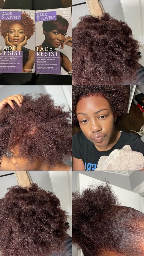 4c Hair Dye Ideas, Dyed Afro Hair 4c, Dyed 4c Hair, Afro Hair Dye, Mixing Hair Color, Crimson Moon, Best Hair Dye, Cute Hair Colors, Hair Inspiration Long