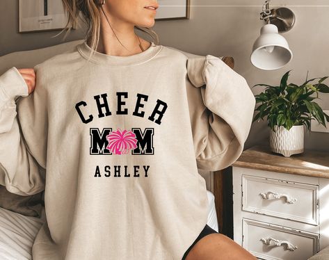 cheer sweatshirt Cheer mom sweatshirt cheer coach gift cheer mom shirt coach sweatshirt presents for mom cheerleader gifts cheerleading gift by CozyPrintHub on Etsy Cheer Designs, Cheer Mom Gifts, Cheer Mom Shirt, Cheer Gear, Cheerleading Mom, Cheer Things, Coach Shirt, Cheer Shirt, Cheer Mom Shirts