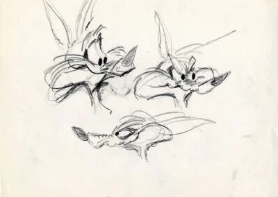 Chuck Jones Drawings, Chuck Jones Art, Wile E Coyote, Chuck Jones, Character Drawings, Old School Cartoons, School Cartoon, Looney Tunes Characters, Classic Recipes