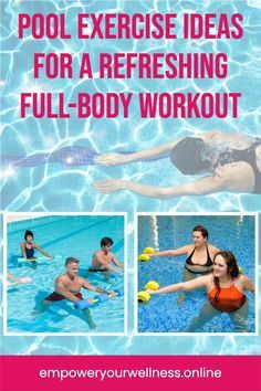 Pool Weights Workout, Water Aerobic Exercises For Seniors, Aquacise Water Aerobic Exercises, Aquatic Exercises Pool Workout, Water Exercises For Seniors, Pool Exercises For Seniors, Water Aerobics Workout Routines, Water Fitness Exercises, Aqua Workout Water Aerobics