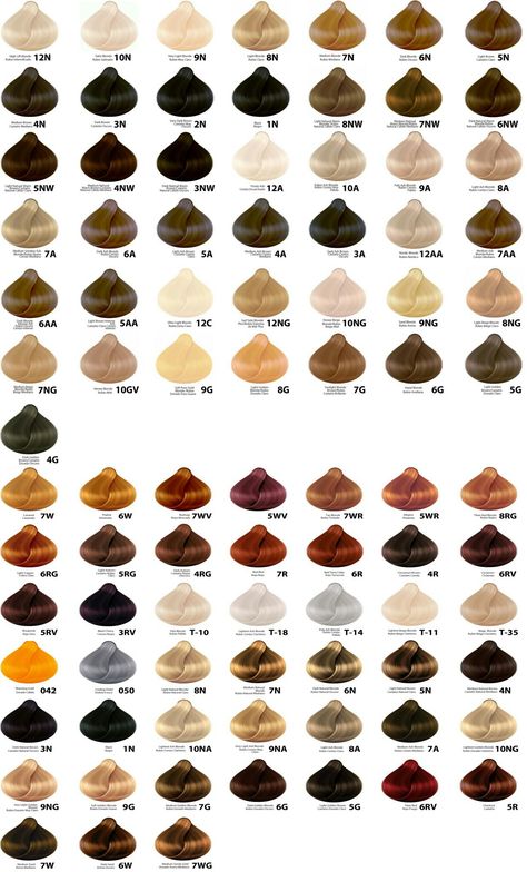 Clairol Hair Color Chart, Wella Hair Dye, Wella Hair Color Chart, Wella Color Charm Toner, Clairol Hair Color, Clairol Hair, Hair Color Swatches, Wella Hair Color, Wella Color Charm