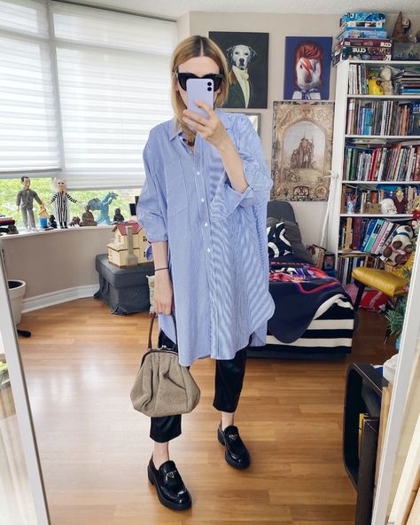 What I Wore This Week - livelovesara Oversized Button Down Shirt Outfit, Oversized Shirt Outfit, Oversize Outfit, Shirt Dress Outfit, Oversized Button Down Shirt, Oversized Shirt Dress, Oversized Outfit, Work Wardrobe, What I Wore