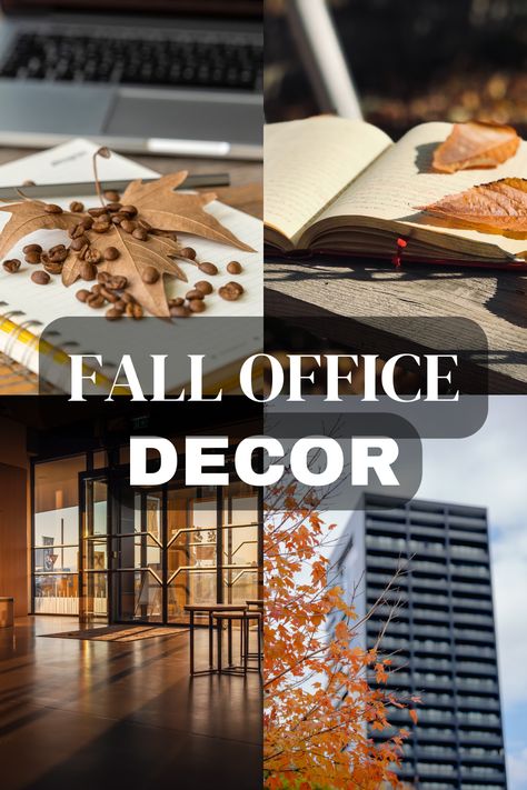 #FallOfficeDecor #CozyWorkspace #AutumnVibes Work Office Fall Decorations Ideas, Fall Office Decor Work, Fall Office Decorations, Vintage Inspired Office, Fall Office Decor, Office Styling, Office Decor Ideas, Rustic Office, Cozy Office