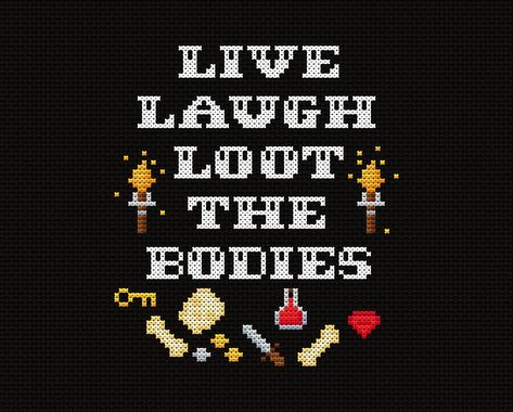 Cross Stitch Pattern For Beginners, Warhammer 40k Cross Stitch, Neon Embroidery Design, Magic The Gathering Cross Stitch, Letterkenny Cross Stitch, Queer Cross Stitch, D&d Cross Stitch, Undertale Cross Stitch, Over The Garden Wall Cross Stitch