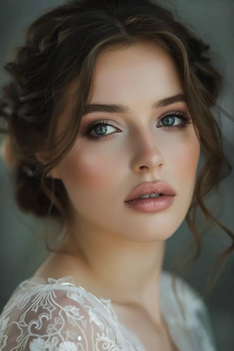 13  Natural Glam Makeup to Wow on Your Wedding Wedding Makeup For Large Eyes, Bridal Makeup For Hooded Hazel Eyes, Wedding Makeup For Blue Eyes Black Hair, Neutral Makeup Wedding Bridesmaid, Fresh Glam Makeup Look, Wedding Makeup Summer Brides, Wedding Curly Down Hairstyles, Wedding Makeup Natural Glam Brown Eyes, Wedding Makeup Dark Hair Green Eyes