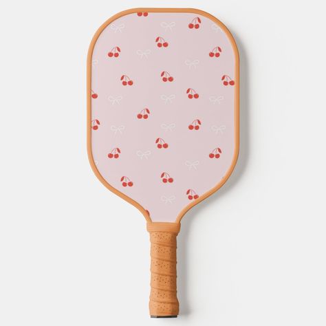 Show up on pickleball court with this cute cherry and bow paddle. Add your name to the paddle and make it yours. Perfect gift for pickleball lovers. Bow Light, Pickleball Shirt, Pickleball Court, Pickleball Gift, Pickle Ball, Pickleball Paddles, Pretty Patterns, Pocket Mirror, Paddles