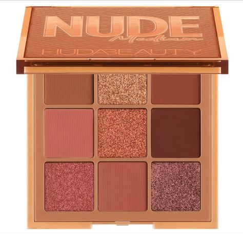 Nude Obsessions Eyeshadow Palette | #Palette | Huda Palette, Best False Lashes, Eyeshadow Collection, Makeup Eyeshadow Palette, Elf Cosmetics, Dramatic Eyes, Nude Eyeshadow, Trik Fotografi, Eye Shadow Palette