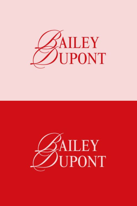 Red Pink Minimalist Mixed Typography Freelancer Name Logo Pink And Red Logo Design, Pink Red Packaging, Pink Advertising Design, Red And White Branding, Pink Red Branding, Pink And Red Branding, Freelancer Logo, Mixed Typography, Red Logo Design