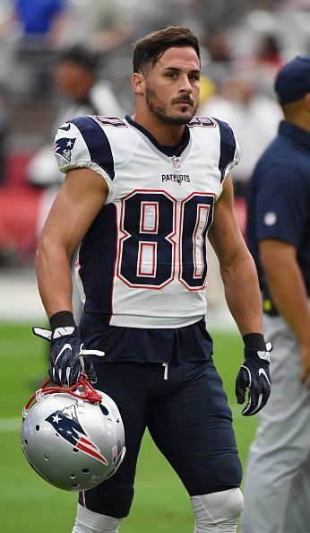 Wide receiver Danny Amendola of the New England Patriots walks on the field… Danny Amendola, England Sports, New England Patriots Football, Nfl Photos, Patriots Fans, Julian Edelman, Best Football Team, Patriots Football, American Football Players