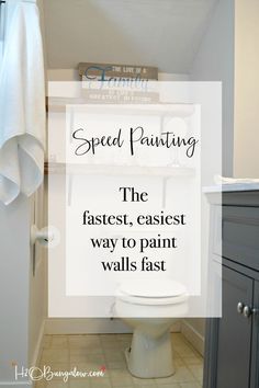 Can you paint an 8 x 10 foot wall in under a minute? Yes! Speed painting the fastest easiest way to paint walls fast with little mess and easy cleanup. Easiest Way To Paint A Room, Easy Way To Paint Walls, Paint Tricks, House Flips, Paint Walls, Easy Home Improvement Projects, Bath Makeover, Easy Home Improvement, Speed Painting