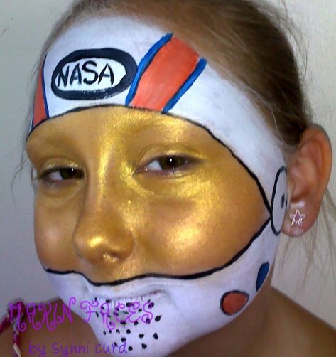 Space Helmet, Face Painting Designs, Face Painting, Face Paint, Carnival Face Paint, Paint, Makeup, Make Up