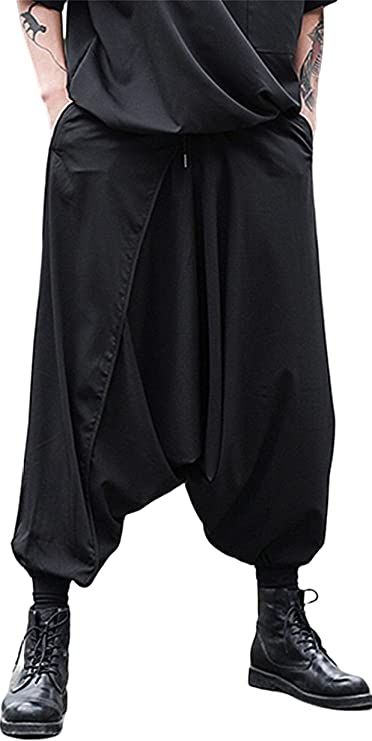 Amazon.com: perdontoo Men's Casual Baggy Drawstring Hippie Boho Yoga Aladdin Harem Pants (38, Black-2) : Clothing, Shoes & Jewelry Men’s Harem Pants, Abaya Photography, Baggy Yoga Pants, Haram Pants, Harem Pants Outfit, Baggy Pants Men, Yoga Pants Men, Harem Pants Men, Big Pants