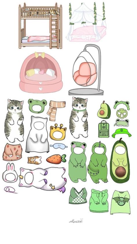 Hello Kitty Printables, Cute Horse Pictures, Paper Doll Dress, Paper Doll Template, Cute Food Drawings, Cute Horses, Barbie Furniture, Blind Bags, Food Drawing