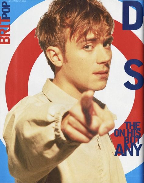 Damon Albarn Pikachu, 90s Britpop, Attitude Magazine, Damon Albarn, Alice In Chains, Wall Posters, Radiohead, Gorillaz, Track Jacket