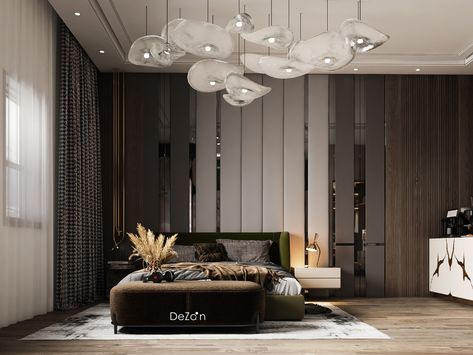 Wall With Door Design, Dark Bedroom Interior, Wall Panel Ideas, Hidden Doors In Walls, Bedroom Interior Design Ideas, Panel Ideas, Bed Interior, Bedroom Interior Design Luxury, Modern Luxury Bedroom