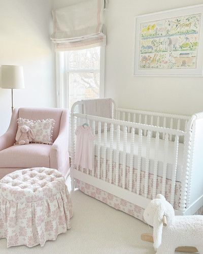 Decorating Nursery, Cottage Bedrooms, 2022 Bedroom, Girly Nursery, Nursery Interior Design, Girl Nursery Pink, Elegant Nursery, Traditional Nursery, Nursery Room Design