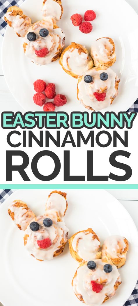 Use this fun cinnamon roll bunnies recipe to surprise your kids on Easter morning. These adorable bunnies are delicious and absolutely adorable. #Easter #CinnamonRolls #EasterBreakfast #EasterRecipes Cinnamon Roll Bunnies, Bunny Recipes, Bunny Cinnamon Rolls, Easy Easter Brunch, Easter Things, Easter Recipe, Cinnamon Roll Dough, Spring Sewing, Easter Snacks