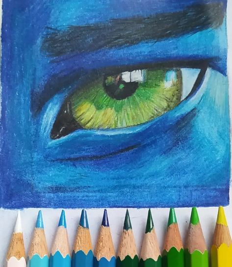 Some art of a blue eye from the Avatar movie :Dd Avatar Eyes Drawing, Avatar Eyes, Eyes Drawing, The Avatar, Can Lids, Avatar Movie, Eye Painting, Blue Eye, Eye Drawing