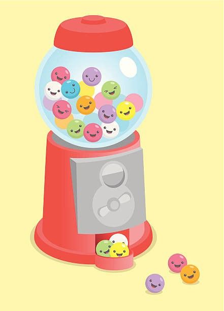 Cute Gumball Machine, Foods Images, Gumball Machine Craft, Machine Illustration, Valentines Cookie, Gumball Machines, Valentine Cookies, Gumball Machine, Pop Art Painting