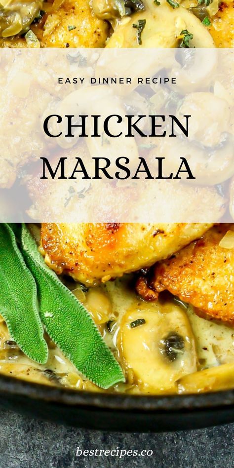 Indulge in this creamy Marsala Chicken, made with chicken breasts, Marsala wine, and mushrooms. The garlic adds depth, and the cream creates a rich sauce that coats the tender chicken breast beautifully. This easy recipe is ideal for busy weeknights or elegant dinners. With healthy ingredients and a flavorful sauce, it’s a must-try for chicken main dishes. Save this pin and check out the full ingredients list in the article! Creamy Chicken Marsala Recipe, Tiki Marsala Chicken, Creamy Chicken Marsala Crockpot, Chicken Marsala Recipe, Slow Cooker Creamy Chicken Marsala, Chicken Marsala Creamy, Chicken And Mushroom Marsala, Chicken Marsala No Mushrooms, Chicken Marsala Easy