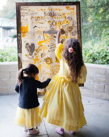 Painted Canvas Guest Book Bridal Shower Brunch Menu, Wedding Canvas, Kids Painting, Painting Party, Bridal Shower Brunch, Custom Painting, Martha Stewart Weddings, Guest Books, Yellow Wedding