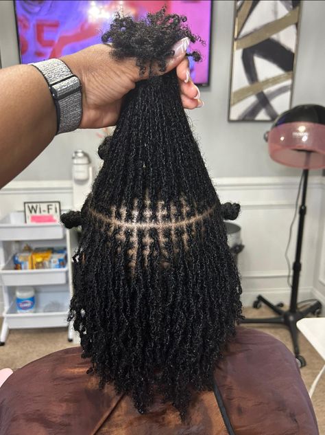 Service: Interlocs Length: 10.5 inches https://krownedbylisha.as.me/ #Smalllocs #Microlocs #Interlocs #FYP #Columbialocs #FemaleBarberLoading #FemaleLoctician #SClocs Medium Size Microlocs, Sister Locks Hairstyles, Sisterlocks Styles Updo, Medium Locs, Locks Hairstyles, Micro Braids Hairstyles, Sister Locks, Sisterlocks Styles, Short Locs