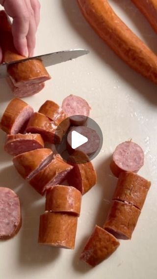 @the.hungry.hostess on Instagram: "✨BBQ SAUSAGE BITES✨

Made these as an appetizer and they were a total hit! They were mostly gone before I had a chance to grab an “after” video 😅 safe to say everyone loved them and I loved how easy they are to make. 

Ingredients:
2 packs of smoked sausage (I used @klementsausage )
1 cup barbecue sauce of choice
1 tbsp Dijon mustard
1/4 cup brown sugar 

Instructions:
1. Preheat your oven to 350°
2. Cut your sausage into 1.5 inch chunks and set aside 
3. Spray a 9x13 inch casserole dish with cooking spray, then add in the barbecue sauce, Dijon and brown sugar. Mix until fully combined
4. Add back your sausage pieces and make sure each gets fully coated in some of the sauce 
5. Bake for 45 minutes, stirring a couple times throughout to make sure the piec Smoked Sausage Appetizers, Bbq Sausage Bites, Bbq Sausage, Sausage Bites, Sausage Appetizers, Sausage Dinner, Snack Dip, Cooking Spray, Pork Sausage