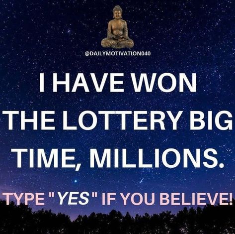 Lotto Winner, Won The Lottery, Streams Of Income, The Lottery, Attraction Quotes, Quantum Leap, Multiple Streams Of Income, Wealth Affirmations, Yes I Have