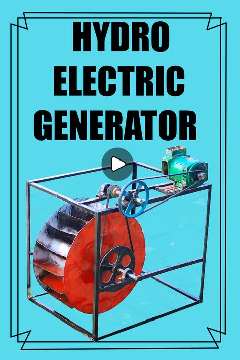 DIY Home made Crazy Super powerful Hydroelectric generator for free and natural energy Water Electricity Generator, Diy Water Wheel Generator, Micro Hydro Power Diy, Hydro Electric Generator Diy, Water Wheel Generator, Hydro Electricity, Home Wind Power, Water Turbine Generator, Hydro Generator