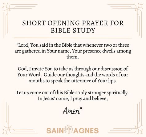 Prayer Before You Read The Bible, Bible Study Night Ideas, Experiencing God Bible Study, Leading Bible Study Small Groups, Opening Prayers For Bible Study, Closing Bible Study Prayers, Bible Study Prayers, Prayer For Self Control, Prayer For Bible Study Opening