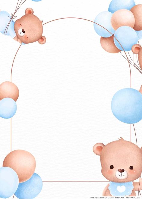 Download Now 16+ Baby Bear Forest Baby Shower Invitation Templates #free #freeinvitation2019 #birthday #disney #invitations #invitationtemplates Teddy Bear Template Free Printable, Bear Themed Invitations, Bear Party Invitations, Baby Shower Invitation Templates Free, Bear Theme Invitation, Birthday Invitations Bear Theme, Teddy Bear Invitation Template, Bear Invitation Template, Bear Theme Invitation Template