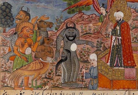 The jinn of King Solomon Occult Practices, Christian Mythology, The Jinn, Arabian Knights, Old Drawings, Middle Eastern History, Secret Societies, Ancient Goddesses, King Solomon